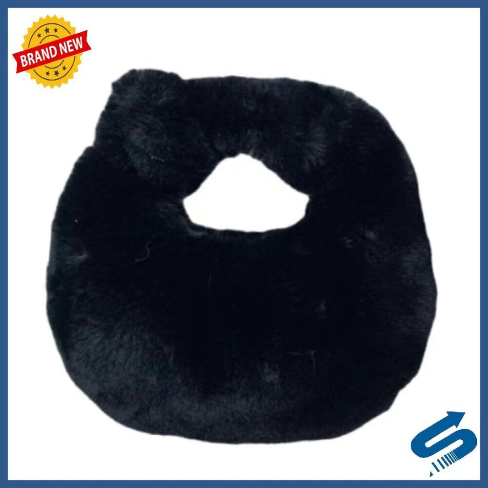 Faux Fur Mini Shoulder Bag with Zipper - Soft Fluffy Handbag